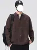 Suéter de tricô de alta qualidade, estiloso e aberto na frente para homens, perfeito para outono e inverno, apresentando um design moderno, solto e casual que pode ser facilmente combinado com vários looks, criando um visual relaxado e sem esforço.