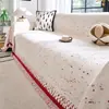 Funda de sofá de color sólido, minimalista y lujosa para salas de estar y apartamentos de alquiler; nueva funda de sofá de medio terciopelo para otoño/invierno, una pieza completa que cubre todo el sofá