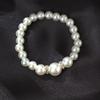 Juego de Tres Piezas de Collar Pulsera Pendientes de Perlas y Pedrería Diamante para Mujer Conjunto Europeo y Americano de Artículos Decorativos Conjunto al por Mayor Yiwu