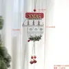 Colgante de Puerta de Madera Estilo Francés para Decoraciones de Calcetín y Guante de Navidad