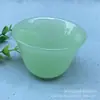 Xícara de chá de jade sintético tigela de chá chaleira estilo chinês tampa Tigela exposição presente comercial copo de vinho pequeno Branco escuro verde claro decoração
