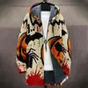 Cardigan con capucha y cremallera suelta para hombre, chaqueta de algodón, 3D digital, sin riesgos, nuevo, independiente de Temu, para hacer tú mismo con imágenes