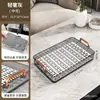Bandeja para Juego de Té de Lujo Ligero Estante de Almacenamiento para el Hogar Soporte para Tazas Soporte para Tazas de Té Vasos de Vidrio Soporte para Vasos con Drenaje