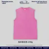 Camiseta sin mangas retro europea y americana de moda transfronteriza, camiseta de algodón lavado para hombre y mujer, chaleco deportivo holgado