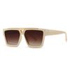 1502 Gafas de Sol de Fotografía Callejera Trendy Transfronterizas Encanto Moderno Retro Top Plano Gafas de Sol INS Hombres