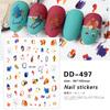Redanco novo 3D rede vermelha explosões diy padrão nail art adesivos adesivos de unha adesivos jóias atacado DD-494
