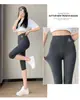 Pantalones de tiburón de tres cuartos para Barbie, Leggings de seguridad, Pantalones de yoga, Cintura alta para control de abdomen, Pantalones tipo avión que levantan glúteos, Ajustados al por mayor