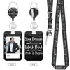 Suporte Retrátil para Crachá de Identidade Transfronteiriço com Símbolo de Seta em Inglês, Porta-Cartões, Cordão, Crachá de Exposição, Conjunto de Crachás de Nome, Chaveiro, Clipe de Crachá Atacado