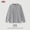Ropa para Hombre 2025 Otoño Calle Alta Kanye Anti-Coche Talla Grande Retro Holgada Cuello Redondo Lavada Manga Larga Camiseta para Hombre
