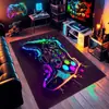 Alfombra para Sala de eSports, Tapete para Piso de Silla de Computadora, Silla Giratoria, Silla Gamer, Impermeable, Limpiable con Trapo, Lavable, Tapete Antideslizante, Resistente a la Suciedad Doméstica, Aislante de Sonido
