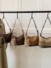 Bolso de Axila para Mujer 2026 Nuevo Comercio Exterior de Moda Nicho Estampado de Leopardo Bolso de Hombro Gamuza Bolso Cruzado de Viaje