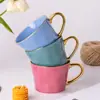 Caneca trompete Phnom Penh Logo Personalizado Luxo Leve Cerâmica de Alta Qualidade Esmaltada em Forno Caneca de Presente Processamento Personalizado