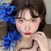 Estilo Antigo Novo Estilo Chinês Flor Vermelha Grampo de Cabelo Super Fada High-End Flor Artificial Presilha Lateral Flor de Cabeça para Cheongsam Acessório de Cabelo