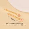 Corrente de Cauda Esmaltada Estilo Antigo Corrente de Extensão Coleção Cor Rápida Prata Esterlina 925 Banhada a Ouro Artesanal DIY Pulseira Tecelagem Corda Acessórios de Joia