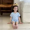 Conjunto de Pijama para Niña 2026 Nuevo Estilo de Verano para Bebés, Sencillo y Dulce Conjunto de Ropa de Casa de Manga Corta para Niños