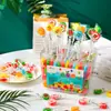 Paleta de rodajas de fruta de celebridad en línea 6G en caja celebridad en línea linda creativa de alta apariencia caramelo fruta al por mayor regalo de vacaciones