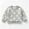 Conjunto de Moletom Primavera e Outono 2026 Novo Estilo Coreano Menina Bebê Estilo Coreano Doce Calça Micro Flare Versátil Elegante Duas Peças