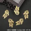 Piezas Metálicas Huecas de Cobre Mariposa Libélula Accesorios para Joyería DIY Piezas de Flor Peineta de Vestido Antiguo Tocado Accesorios para Joyería DIY Accesorios para el Cabello