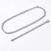 Collar Cubano Hip-Hop de Cadena Completa con Diamantes Transfronterizo, Cadena de Tenis, Cadena para Clavícula de Estilo Urbano de Moda, Collar de Gama Alta para Viajeros