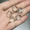 Coleção de Cristal Branco Natural, Contas de Abóbora, Contas de Flor de Maracujá, Acessórios Artesanais, Pulseiras DIY Feitas à Mão, Joias da Moda