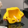 Cenicero al por mayor Cerámica Anti-Ceniza Lindo Cenicero para el Hogar Adornos de Mesa de Café Ins Robot Taza de Cigarrillos de Gama Alta