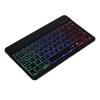 Teclado Bluetooth Sem Fio Retroiluminado Adequado para iPad Celular Tablet Teclado Luminoso Colorido Gradiente RGB e Conjunto de Mouse