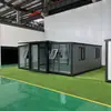 Contenedor Plegable Móvil de Oficina para Sala de Estar Supermercado con Doble Ala Expandible Desmontable