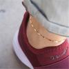 Cadena de pie para mujer de metal, cadena simple y nueva para la playa, cadena de pie de moda para mujer, cadena de pie descalzo para mujer