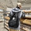 Mori Ins Mochila Grande Capacidade Unissex Versátil Resistente à Sujeira para Alunos do Ensino Fundamental, Médio e Universitário