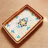 Bandeja de cáscara de ratán vietnamita, bandeja rectangular para frutas, cesta de ratán, cesta tejida para el desayuno, cesta de pan estilo japonés, cesta de bocadillos