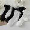 Estilo Japonés Lazo Blanco Encaje Primavera Verano Delgado Dulce Princesa Lolita Mary Jane ins Accesorios Calcetines