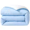 Colcha de grado A, simple, de color sólido, engrosada, cálida y termorreguladora para las cuatro estaciones, para uso en hotel, disponible para envío directo