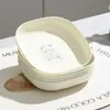 Plato Huesero para Mesa de Comedor en Casa, Plato Huesero de Plástico de Lujo, Plato para Snacks, Base para Guardar Frutas
