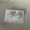 Brincos de Dente-de-leão de Metal com Zircônia para Mulheres Coreanos de Nicho Exquisitos Moda Estilosos Elegantes Elegantes Versáteis