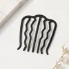 Horquilla de alta gama con forma de U y perla para mujer, horquilla moderna con cabeza esférica, accesorio para el cabello