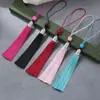Borla de Cuentas Linglong de 8 cm Nudo Chino de Poliéster Colgante para Disfraz Hanfu Colgante de Metal Marcador de Libros Colgante Pequeño