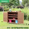 Almacenamiento de Gabinete de Zapatos de Madera Maciza para Exteriores al por Mayor Gabinete de Almacenamiento Puerta de Villa Protección Solar Impermeable Caja de Herramientas para Patio Balcón de Jardín Artículos Varios