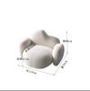 Sofá Nórdico Curvo Nube Terciopelo de Cordero Simple Moderno Pequeño Apartamento Sala de Estar Sofá de Tela Celebridad de Internet Sofá de Hotel