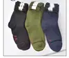 Meias masculinas de negócios para outono e inverno, resistentes ao desgaste, resistentes, meias esportivas, verde militar, meias de proteção para trabalho, meias de cano quente