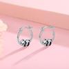 Cao Shi TikTok en vivo recomienda aretes pequeños de moda ins lindos aretes de panda epoxi aretes de animales de dibujos animados