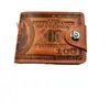 Cartera de hombre transfronteriza con diseño de dólar, bolso de PU ultraligero con explosiones, multifuncional, retro, con múltiples tarjetas.