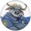 Insignias Periféricas de Zootopia 2, Insignias de Hojalata, Llaveros de Espejo Redondo Pequeño, Accesorios de Colgante Lindos