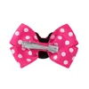 Acessórios de Cabelo Infantis Mais Vendidos no Exterior Conjunto de Acessórios de Cabelo Mickey Mouse Presilhas de Cabelo Infantis Laço Rosa de Bolinhas Presilhas de Cabelo de Desenho Animado