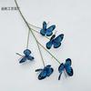 Tocado de flores artificiales de mariposa para boda, hecho a mano, bricolaje, comercio exterior, flores falsas, venta al por mayor, decoración suave para interiores y el hogar