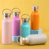 Suministro Transfronterizo Botella de Agua Deportiva de Acero Inoxidable 304, Botella para Senderismo Estilo Americano de Boca Ancha, Taza Térmica de Doble Pared al Vacío, Personalizable con Logo