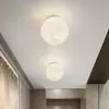 Lámpara de luna creativa, grande, moderna y sencilla, para pasillo, lámpara de techo, creativa, para habitación de niños, dormitorio, lámpara de luna