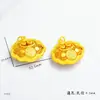 Colar de Cadeia para Bebê com Pingente de Cadeado de Longevidade Banhado a Ouro Atacado, Corrente para Suéter com Pingente de Cadeado da Fortuna, Mesmo Estilo das Lojas de Ouro, Presente para Lua de Mel e Primeiro Aniversário