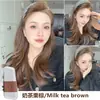 O primeiro produto caixa de presente de chá preto névoa creme para colorir cabelo feminino planta cor da moda 2024 branco sujo laranja cabelo em casa