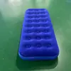 Fabricante Personalizado Azul Flocado PVC Inflável Tenda Individual Colchão de Ar 75 polegadas Estilo Camping Colchão