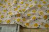 Tela elegante para vestidos, con estampado de flores románticas en seda dorada, ideal para primavera y otoño, para tomar el té o para bolsos tipo mensajero, tela decorativa.